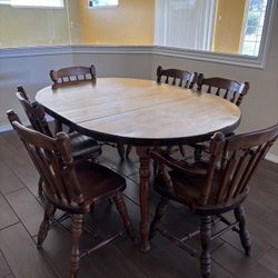 Dining Room Table 6 Chairs 