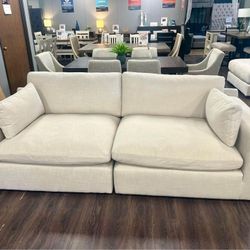 New ♠️♠️$10 Down Payment Finance ▪️▪️Elyza Linen 2 Piece Sectional Loveseat