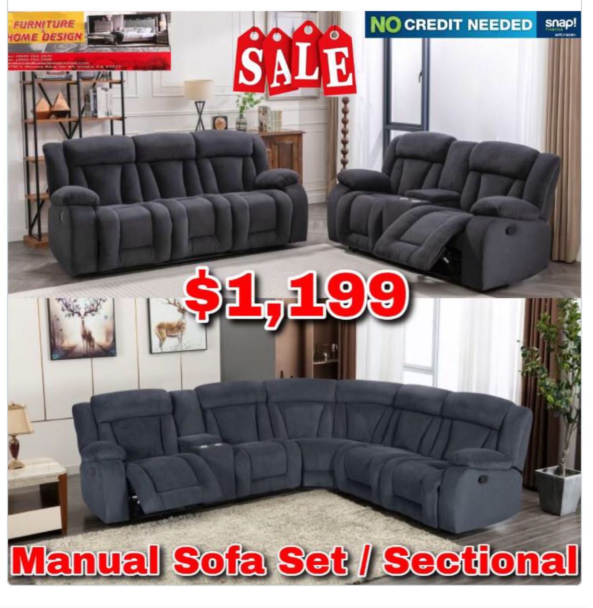 Sofa Set Or Reclining Set On Sale