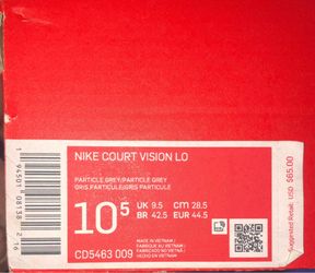 Nike court vision 10.5
