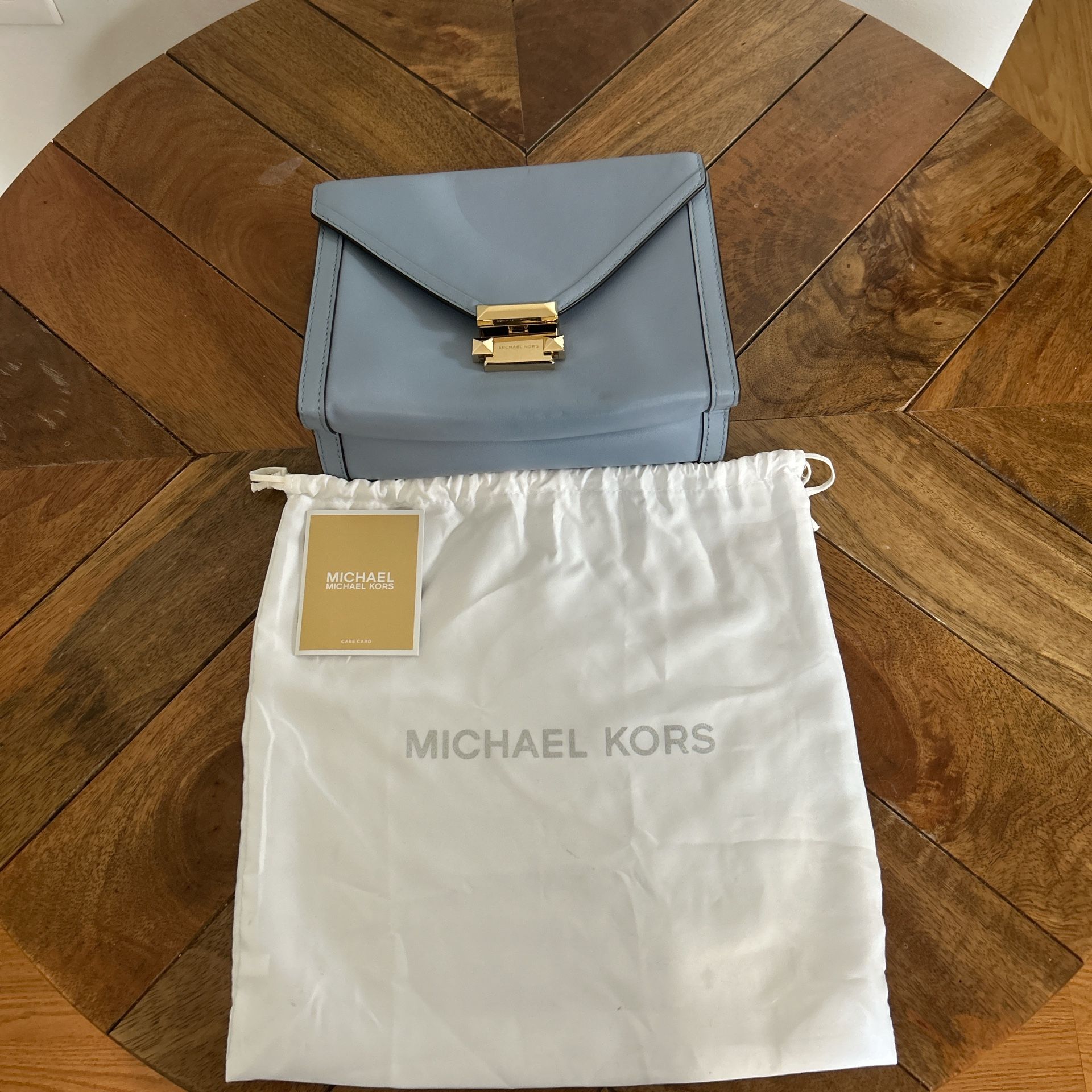 Michael Kors Crossbody Bag - Light Blue (w/ Dust Bag)
