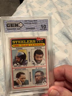 Tops Pittsburgh Steelers #526 Gem mint 10