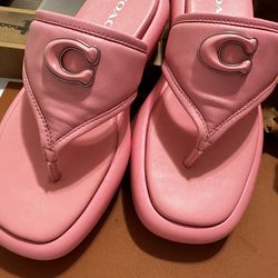 Pink comfy spring sandals