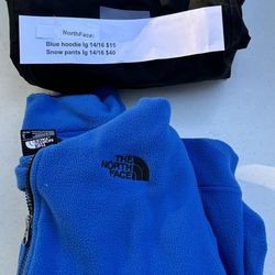 Boys Northface Snow Pants Or Sweatjacket Lg 14/16