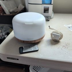 ASAKUKI Essential Oil Diffuser 500ml, Ultrasonic Aromatherapy Humidifier with Remote Control, 7 LED Colors, Timer & Auto-Off, Large Room Diffuser