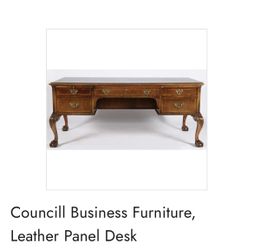 Leather panel Desk