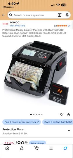 Bill money counter
