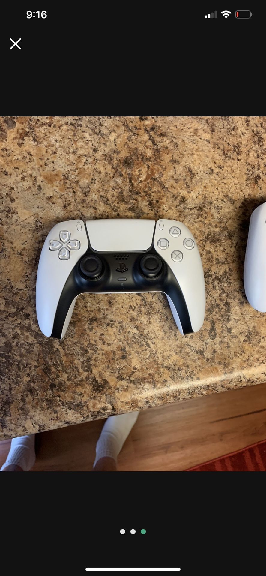 Ps5 White Controller  Like New 