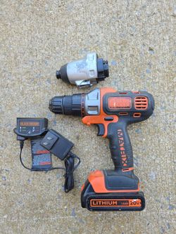Black & Decker 20v Drill+Impact Driver