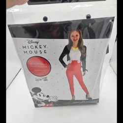 Disney MICKEY MOUSE Adult Ladies Medium (6-8) 3 Pcs Halloween Costume - NEW!