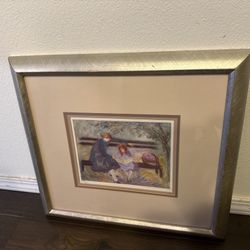 BARBARA A WOOD "PARK BENCH " LIMITED EDITION SIGNED LITHOGRAPH