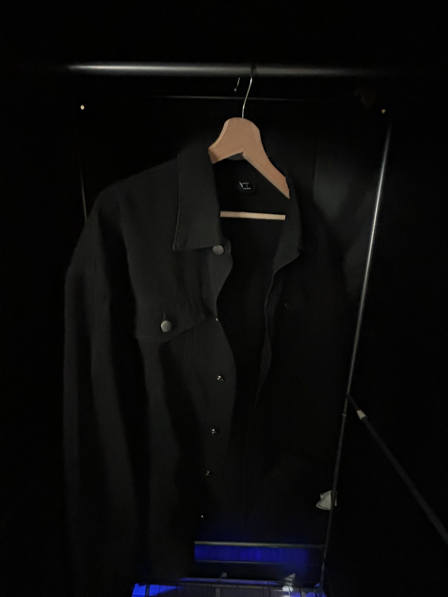 Men’s Denim (Black) Jacket | Size Large