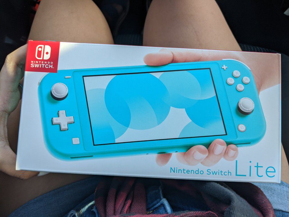 Nintendo switch lite turquoise NEW