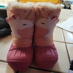 Unicorn Snow Boots Girls