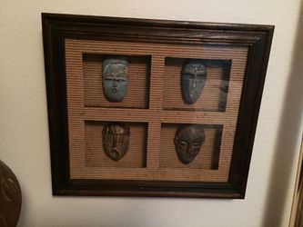 Framed miniature mask