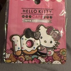 Hello Kitty Cafe 10th Anniversary Pin