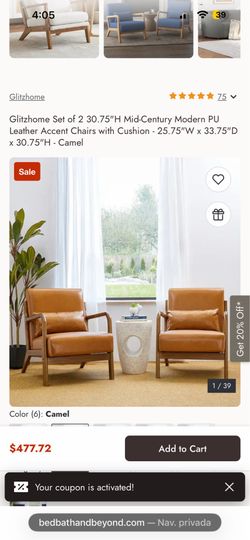 chair brand new set of 2