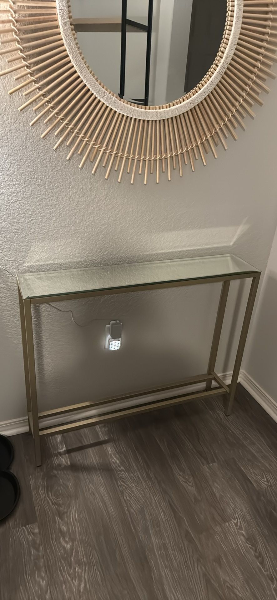 Small Mirrored Console Table