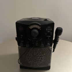 Karaoke Machine With Microphone Also Lights Up Disco Mode 