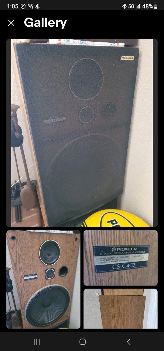 Pioneer CS G403 Floor Speakers $285 Pickup In Oakdale