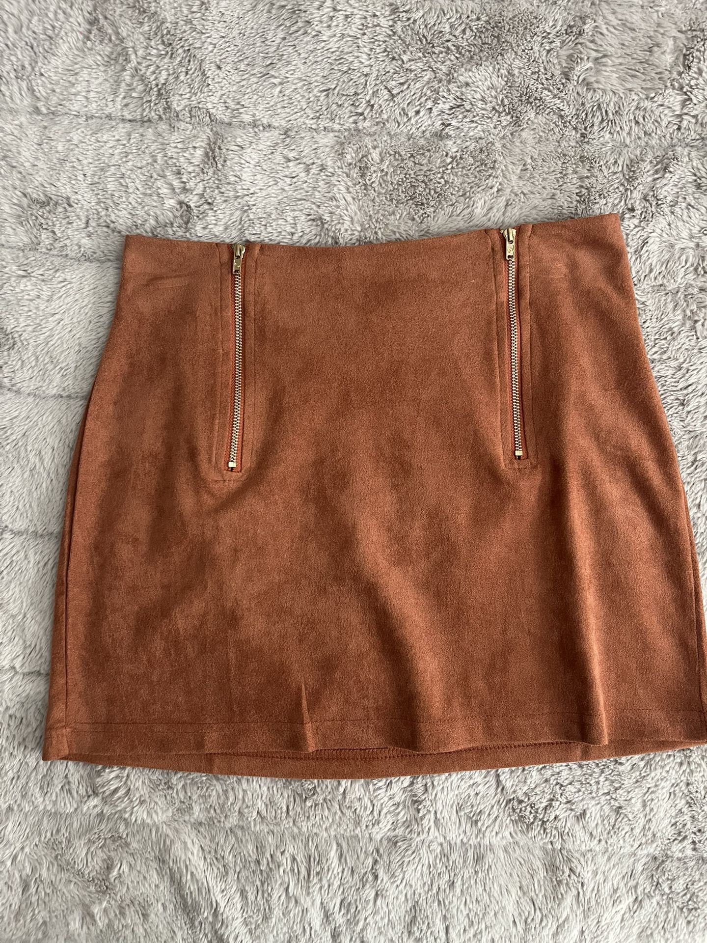 Women Small Brown Skirt