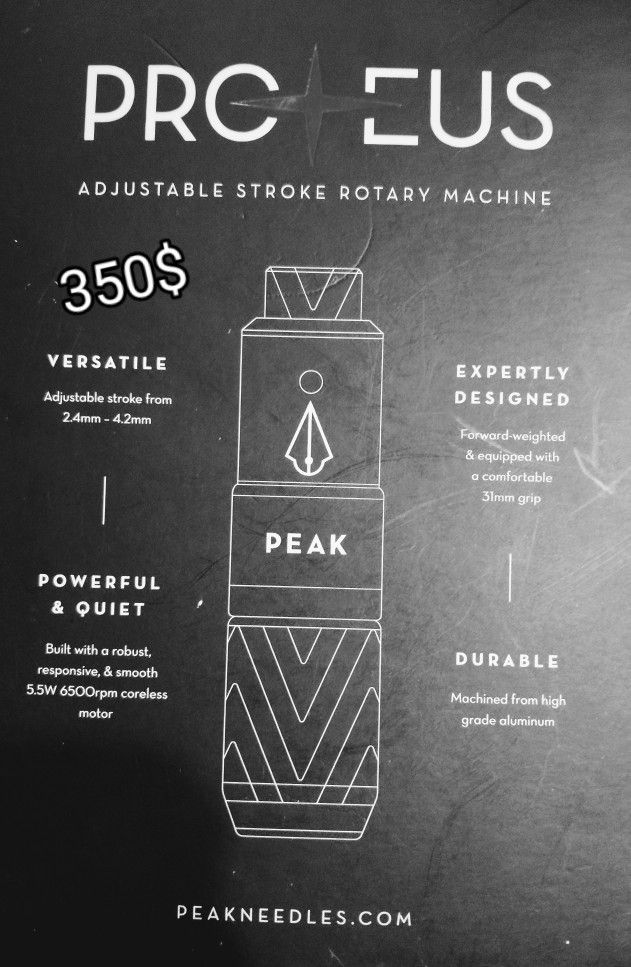 peak proteus tattoo machine (Not Even 2 Hrs Ran)