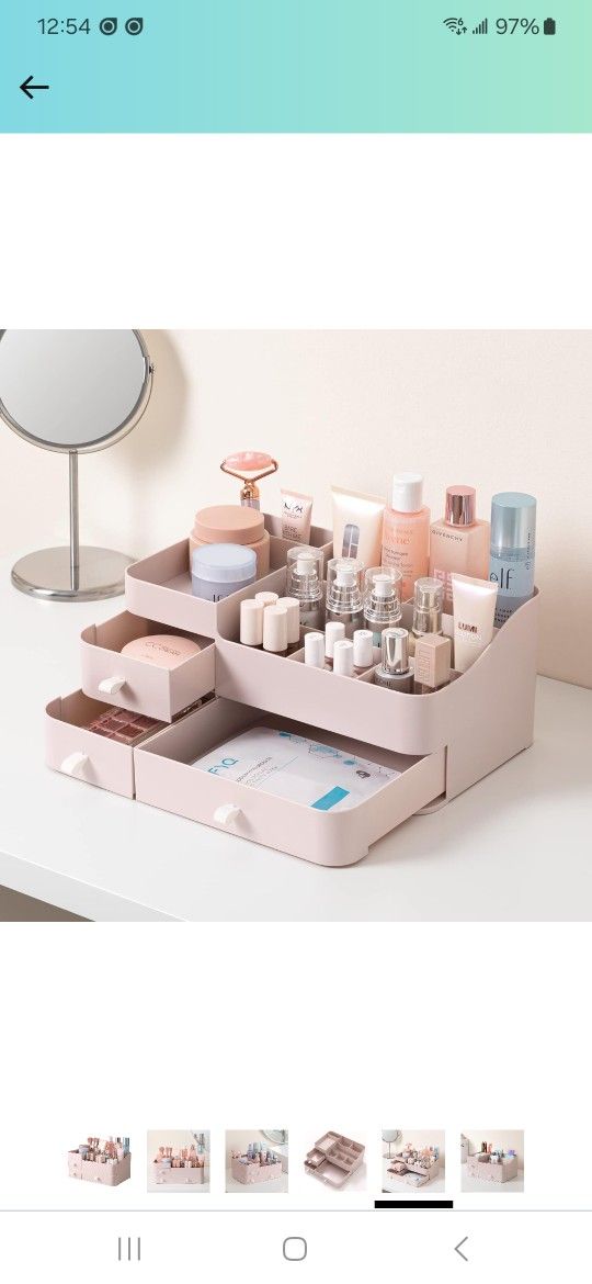 Vanity Organizer Pink 