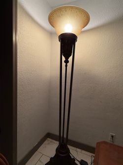 Torchiere Floor Lamp Dark Bronze Finish