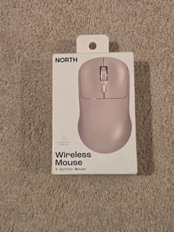 North Wireless Mouse 4 Button Dual Mode Bluetooth 2.4GHz (Biege)