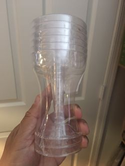 Champagne Plastic Glasses