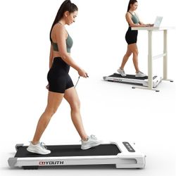 2 in 1 Under Desk Electric Treadmill Motorized Exercise Machine

