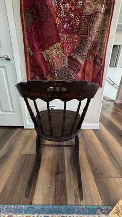Vintage rare chair with documents and letters