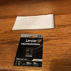 Lexar Professional 1066x 64GB SDXC UHS-I Memory Card