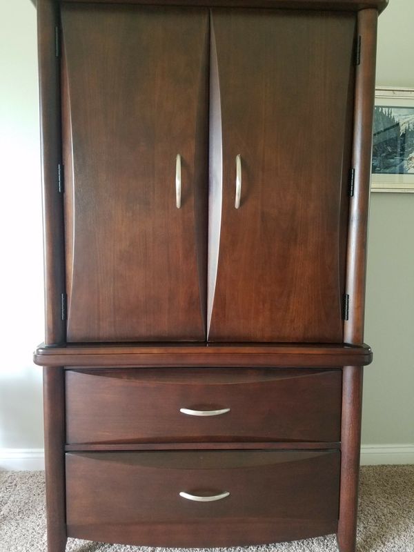 Cherry Wood Armoire By Davis International Furniture In Bennington Cherry Wood Armoire By Davis International Furniture In Bennington Ne Offerup