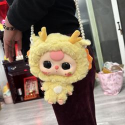 Baby Three Big Head Baby Zipper Bag