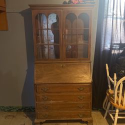 Brown Antique Cabinet 