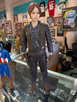 Star Wars Rogue One Jyn Erso Jakks Big Figs 18 Inch Action Figure Display