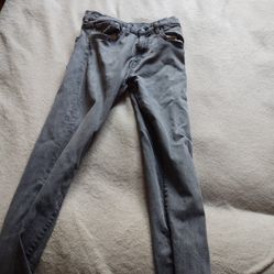 Pair Of Levi Grey Jeans Men's 32 By 34