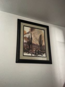Cactus picture frame