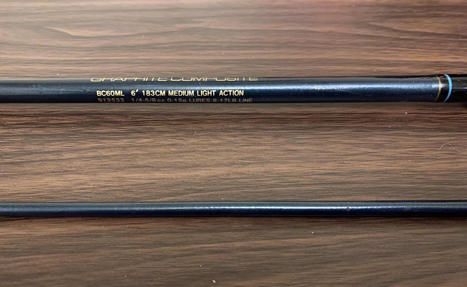 Abu Garcia Bronco Graphite Composite 6' Fishing Rod Medium to Light Action