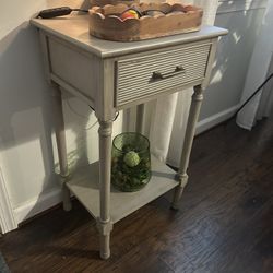 Gray Wash Entry Table $75