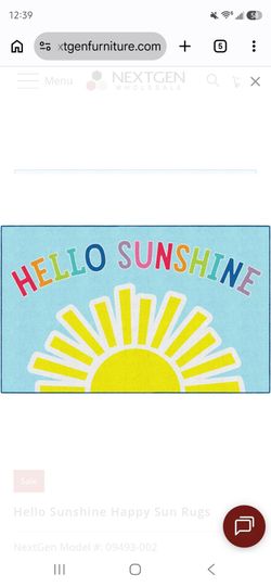 Flagship Carpets Hello Sunshine Happy Sun Children's Classroom Décor Area Rug for Schools, Durable and Fun for Learning Centers, Daycares and Preschoo