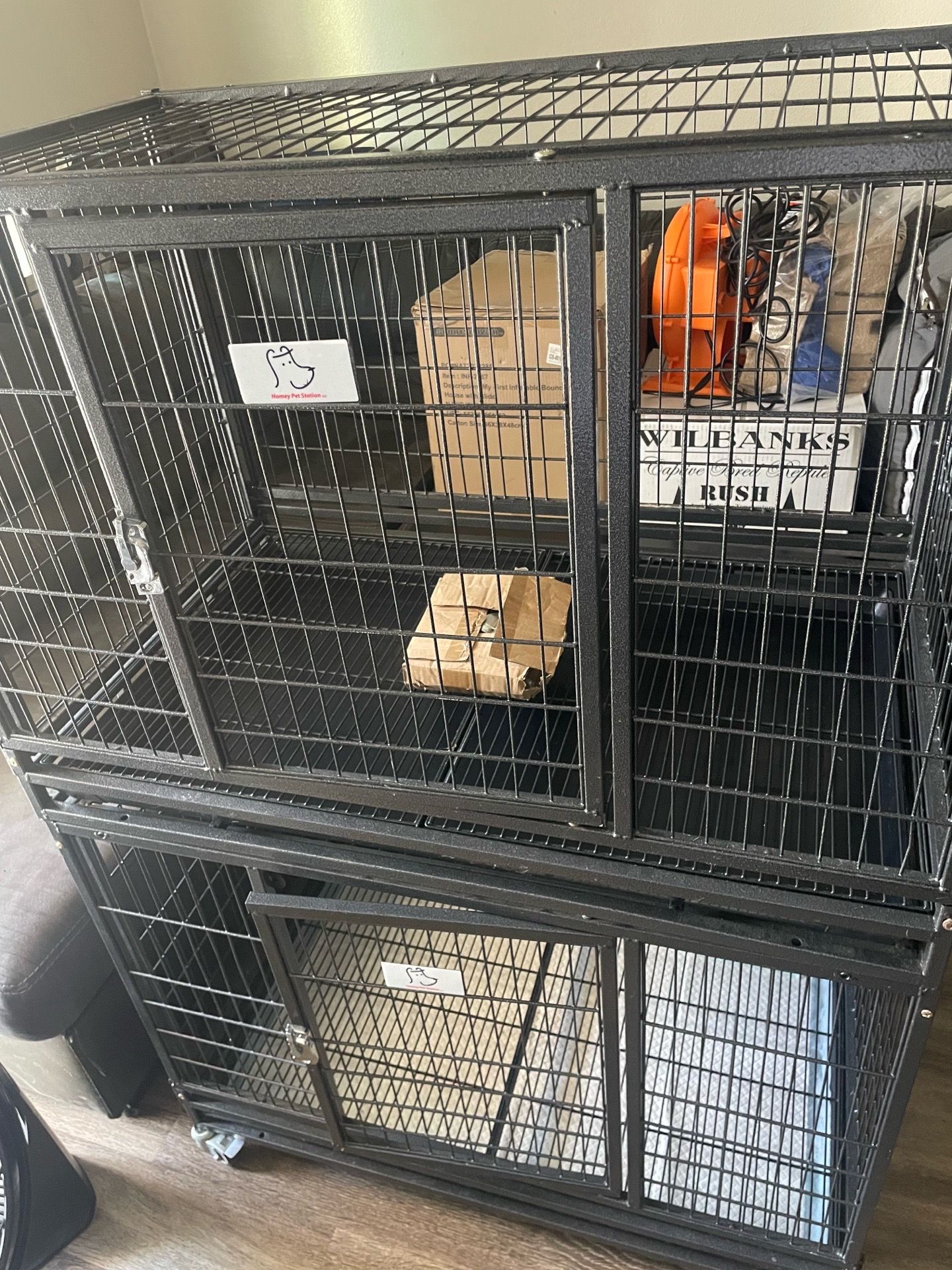 Homey Pet Stackable 2-Tier 36 Inch Dog/Puppy Crate