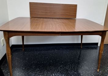 Mid-Century Modern Walnut Extension Dining Table