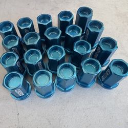 Genuine Rays Dura-Nut L42 Lug Nuts & Locks – Blue Finish