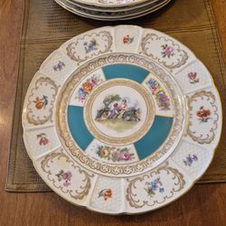 Five 10.5 inch rosenthal bavaria porcelain dinner plates