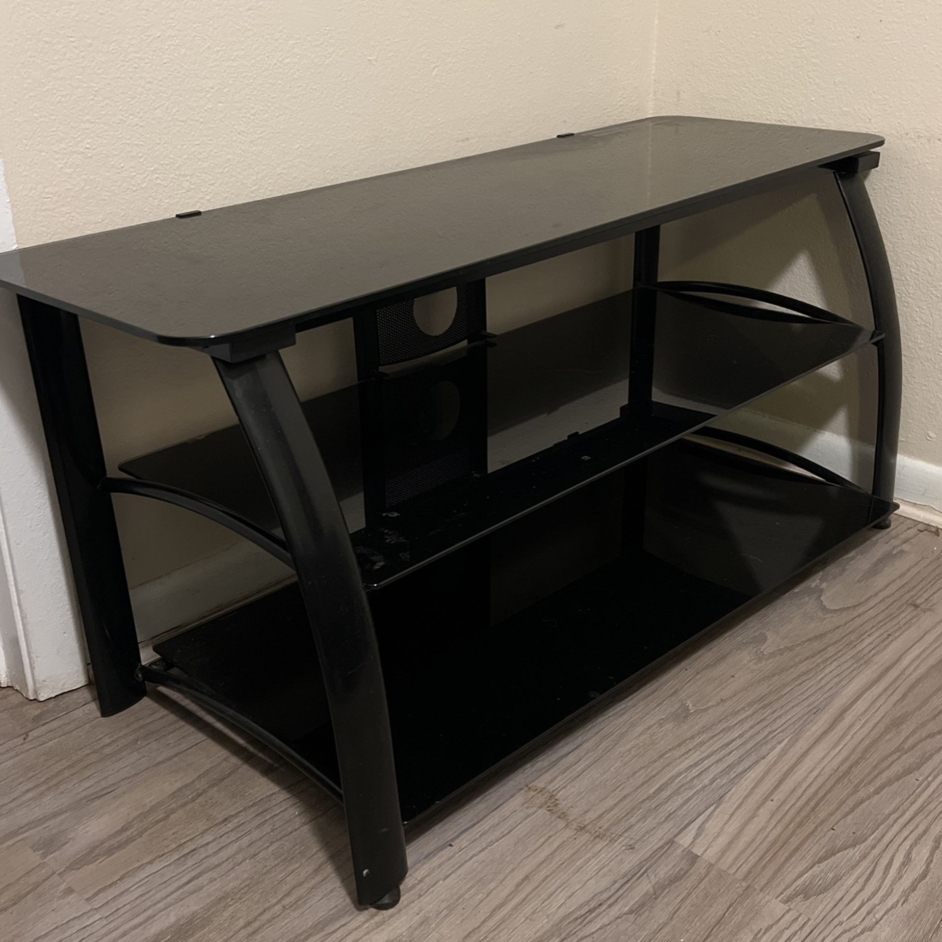 Glass/metal Tv Stand. In Great Condition