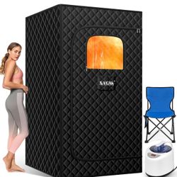 Upgraded Sauna Box for Relaxation, Detoxification, Portable Steam Sauna for Home with Steamer