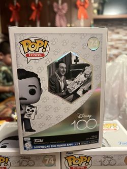 Walt Disney with Drawing Funko Pop! Icons Disney 100