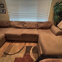 Brown Sectional Couch 